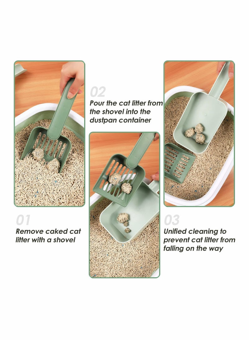 مغرفة فضلات قطط بسعة كبيرة مع حامل تصميم متين وجميل مثالية لجميع أنواع فضلات القطط - Image 5