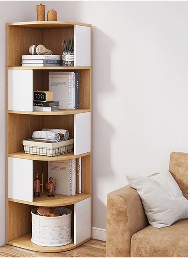 5 Tier Creative Corner Shelf Book Stand Rack