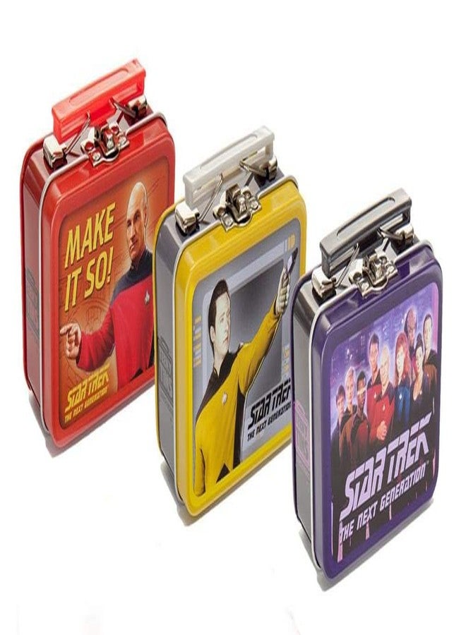 Star Trek The Next Generation Teeny Tin Lunch Box, Set of 3 Random Designs - Image 1
