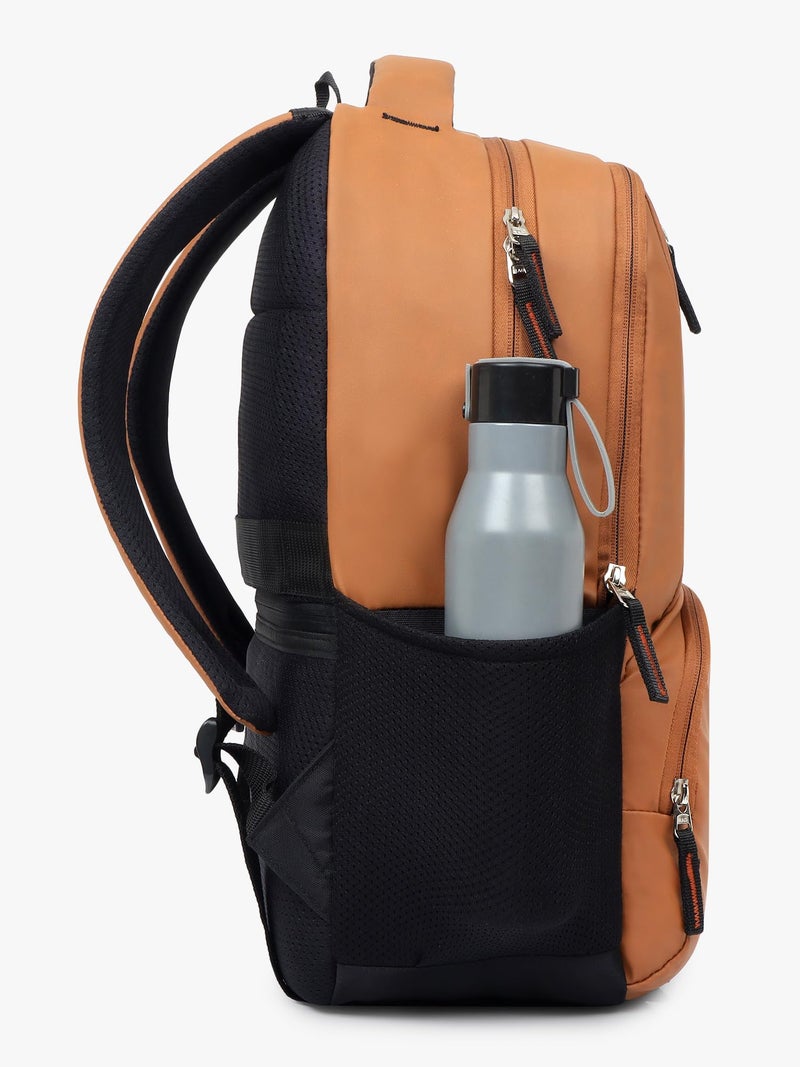 Wesley Vintage faux leather Water Resistant Laptop Backpack/Casual Backpack/Daypack/Travel Backpack/College Bag For Men/Women Water-Resistant Laptop Backpack, Modern Minimalist, Business Travel - Image 5