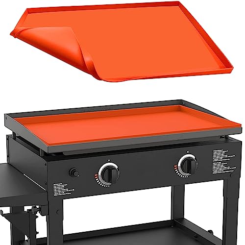 Protebox 28" Silicone Griddle Mat for Blackstone 28 Inch Grill, Heavy Duty Food Grade Silicone Griddle Cover, Protect Your Grill from Dirt & Rust All Year Round - Image 1