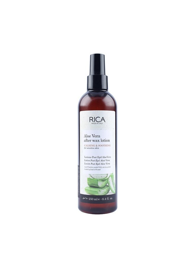 Rica Aloe Vera After Wax Lotion For Sensitive Skin With Sun Flower Oil, Jojoba Oil & Vitamin E - 250Ml  - Image 1