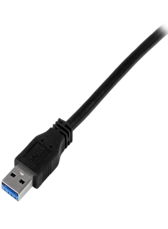 StarTech.com 1m 3 ft Certified SuperSpeed USB 3.0 A to B Cable Cord - USB 3 Cable - 1x USB 3.0 A (M), 1x USB 3.0 B (M) - 1 meter, Black (USB3CAB1M) - Image 2