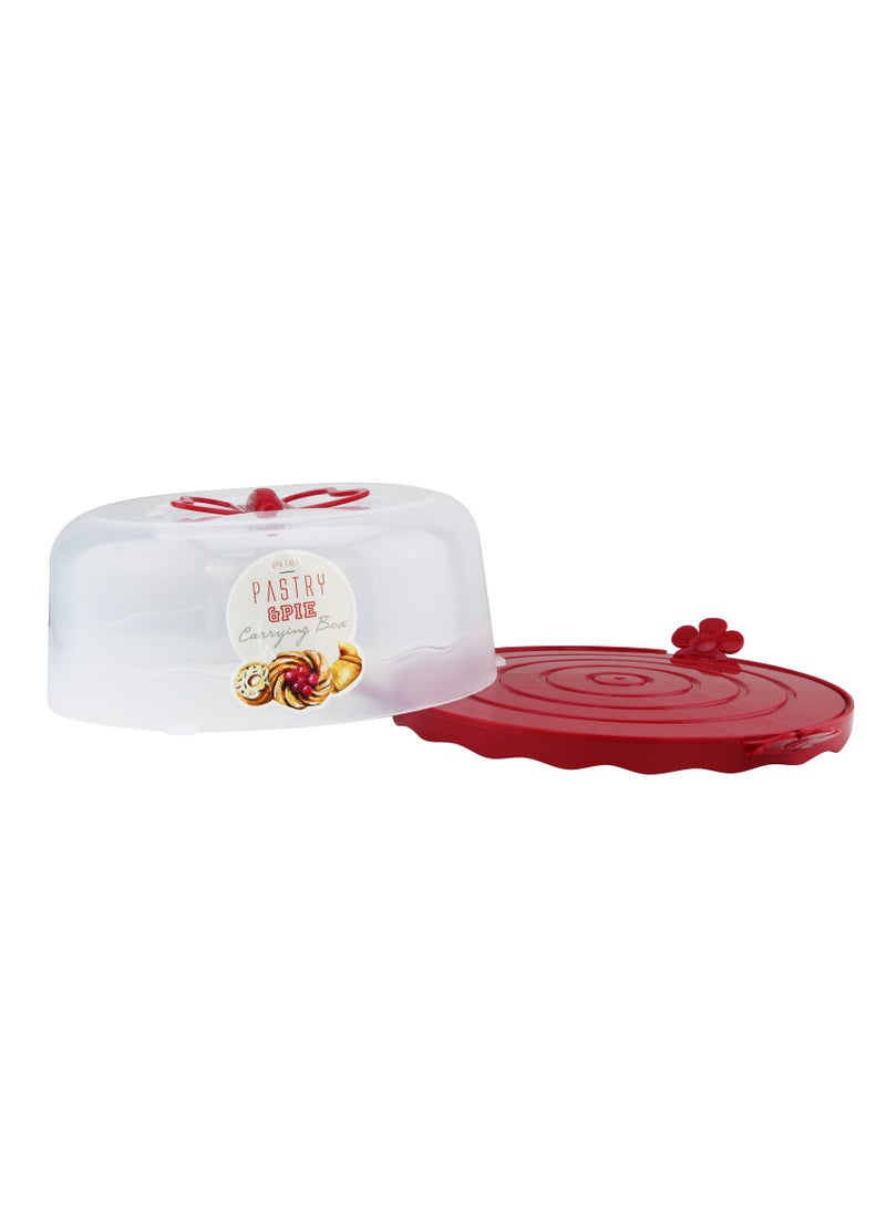 QLUX Plastic Caramel Cake Dome - Image 2