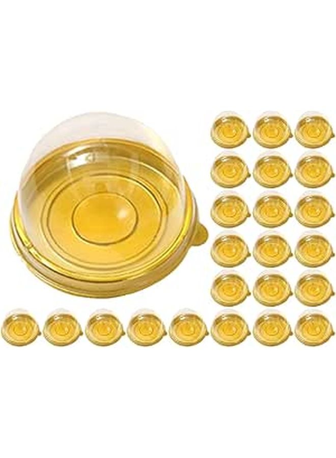 Plastic Round Mooncake Container With Lid 60 80g Dessert Storage Box 50pcs - Image 1
