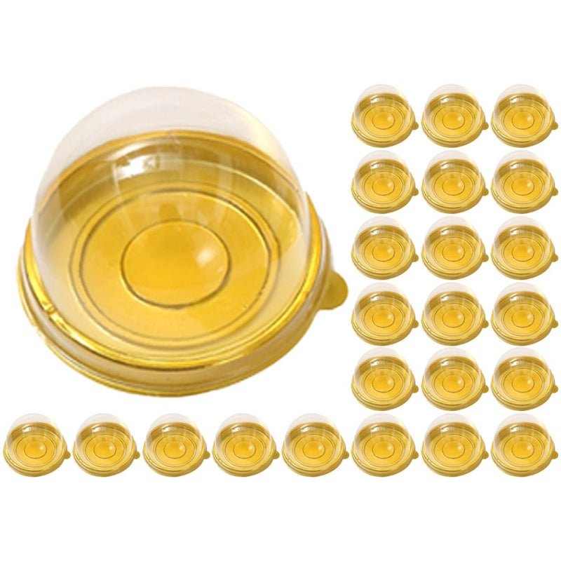 Plastic Round Mooncake Container With Lid 60 80g Dessert Storage Box 50pcs - Image 2
