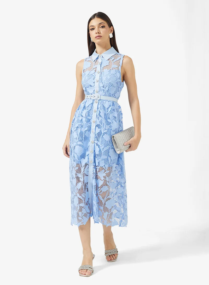 ELLA Lace Shirt Dress