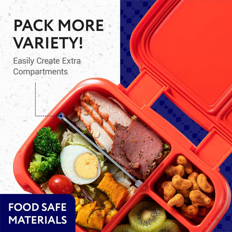 IMPRESA Pack of 3 Lunch Box Divider Inserts Compatible with Bentgo Fresh & Pop Models Tray Dividers - Meal Prep Organizers & Portion Control - Food Grade Plastic, Microwave Oven & Dishwasher Safe - Image 5