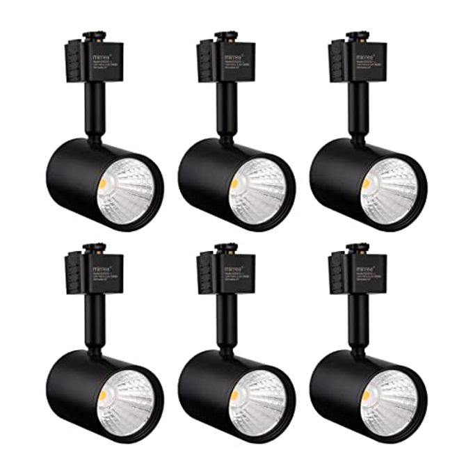 mirrea LED Track Lighting Heads Compatible with Single Circuit J Type Track Lighting Rail Ceiling Spotlight for Accent Task Wall Art Exhibition Lighting 6.5W 24 Black Pack of 6 (3000K Warm White) - Image 4