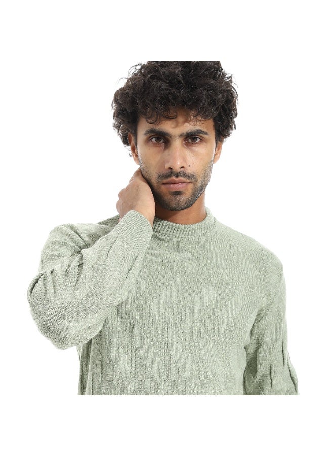 سيزار بلوفر صوف سادة رجالي - Image 5