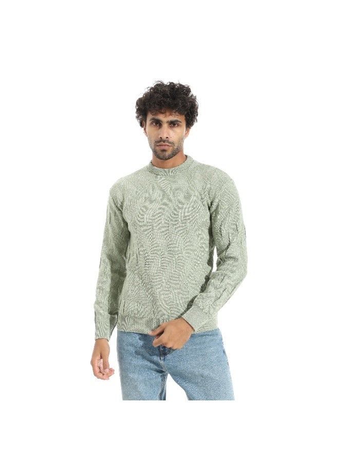 سيزار بلوفر صوف سادة رجالي - Image 1