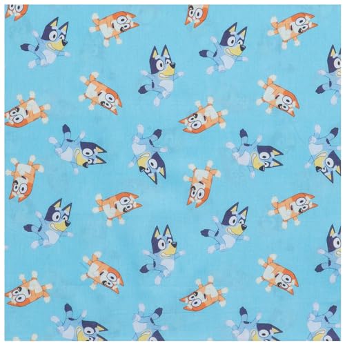 Hobby Lobby Bluey Bingo Cotton Calico Fabric 1 Yard Printed Sewing Lightweight Precut Fabric for Clothes Homeware Accessories - Image 1