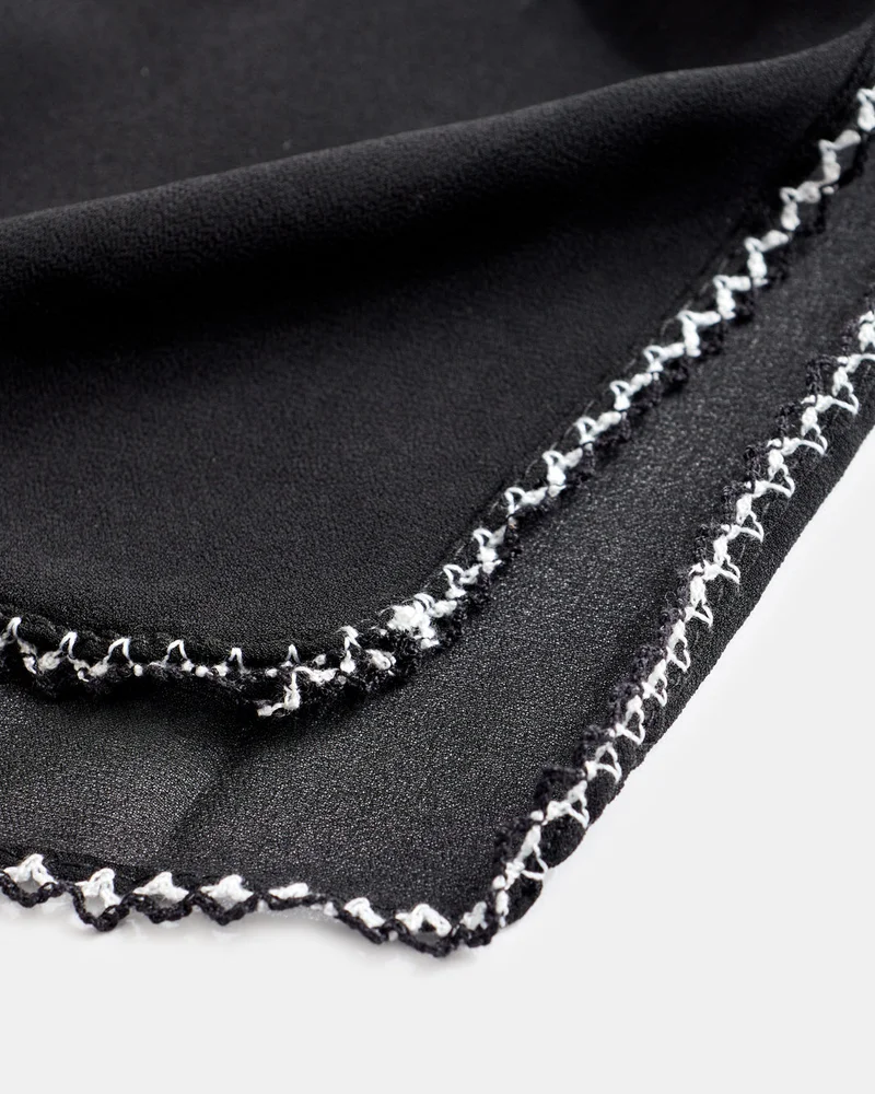 REDTAG Girls Black Embellished Scarf