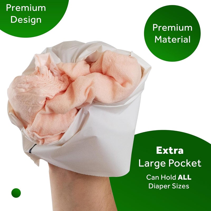 MaskIt أكياس التخلص من الحفاضات MaskIT - القضاء على الروائح مع أكياس التخلص من الحفاضات المحمية من الروائح - تناسب جميع حفاضات الأطفال ومعظم أحجام حفاضات البالغين - مصنوعة من مواد نباتية - مصنوعة في الولايات المتحدة - مملوكة لامرأة - Image 3