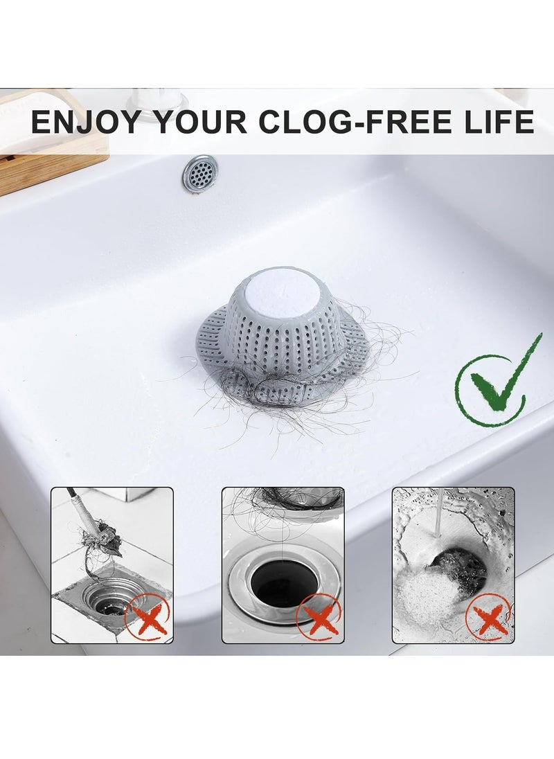 Oasisgalore Silicone Bathtub Drain Protector Hair Catcher for Pop-Up Stoppers & Regular Drains  - Image 2