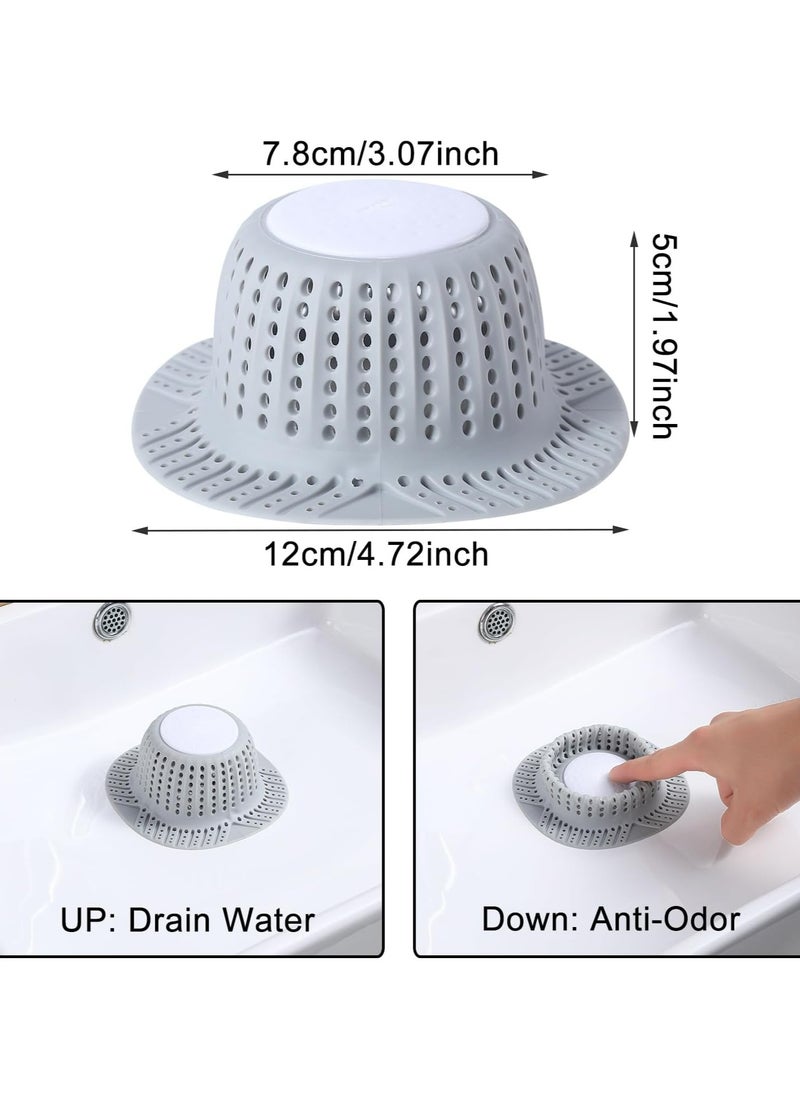 Oasisgalore Silicone Bathtub Drain Protector Hair Catcher for Pop-Up Stoppers & Regular Drains  - Image 3