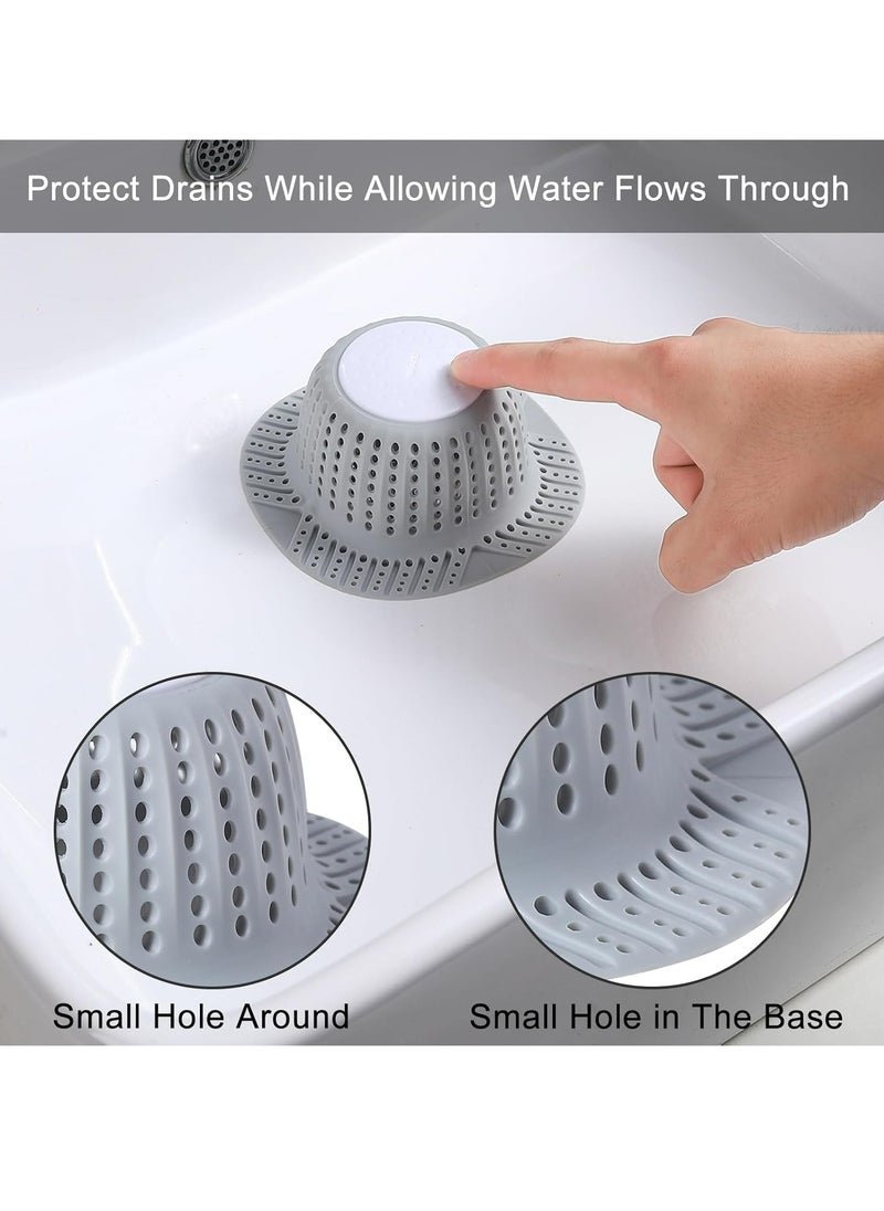 Oasisgalore Silicone Bathtub Drain Protector Hair Catcher for Pop-Up Stoppers & Regular Drains  - Image 5