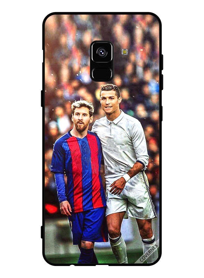 Covernex Protective Case Cover For Samsung Galaxy A8+ (2018) Messi & Ronaldo  - Image 1