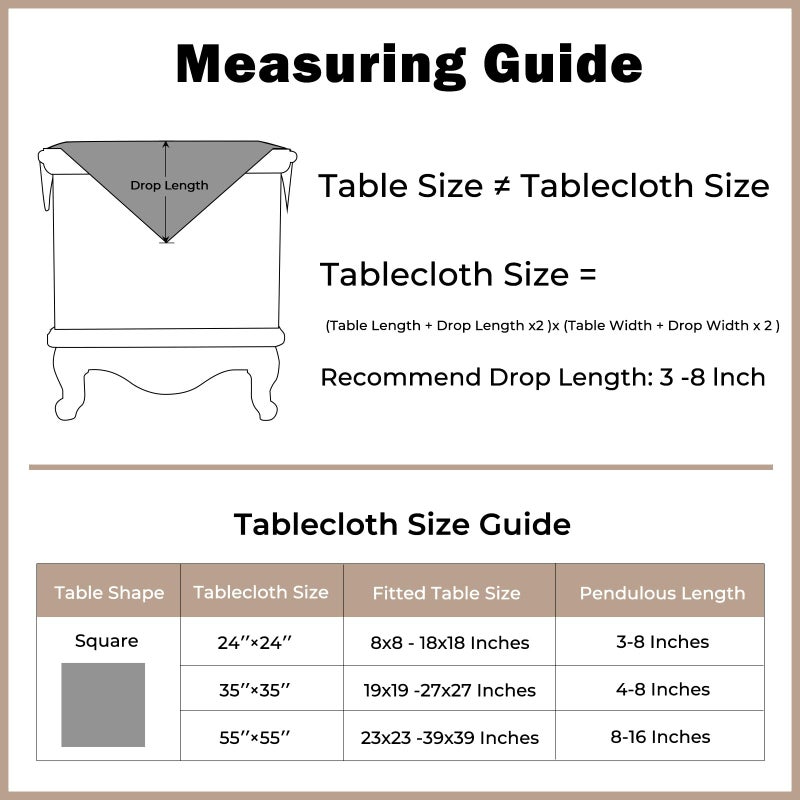 Huierxun White Lace Small Square Tablecloth 24 x 24 Inch Vintage Embroidered Table Cloth Shabby Chic Wedding Baby Shower Nightstand Table Cover for Round Coffee Tables (White, 24"x24") - Image 2