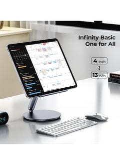 Benks BENKS Tablet Stand, 360°Rotation Tablet Stand Holder, Compatible with 2022 iPad Air 5/4,iPad Mini 6/5,iPad 10.2,iPad Pro 12.9/11, Portable Monitor, Surface Pro, Phones (4-13 inch)  - Image 4