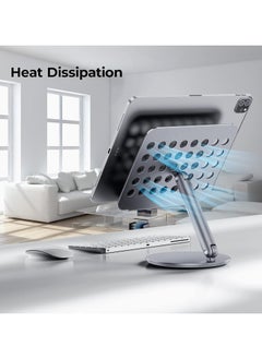 Benks BENKS Tablet Stand, 360°Rotation Tablet Stand Holder, Compatible with 2022 iPad Air 5/4,iPad Mini 6/5,iPad 10.2,iPad Pro 12.9/11, Portable Monitor, Surface Pro, Phones (4-13 inch)  - Image 5