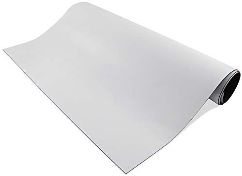 Master Magnetics Flexible Magnetic Sheet - Non-Adhesive Magnet - Ideal for Car Signs - Strong DIY Magnets for Fridge, Dry Erase Board, Crafting - 24.5" L x 12" W - White Vinyl Front - 1-Pack - Image 1