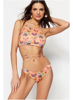 trendyol Animal Patterned Regular Leg Bikini Bottom TBESS23BA00050  - Image 1