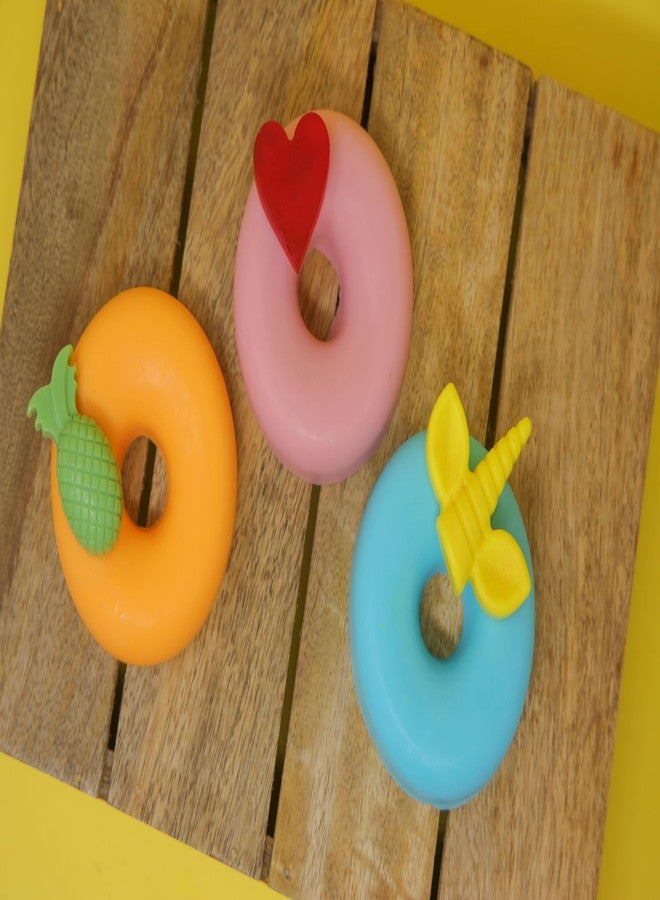 Sage & Herbs Kids Donut Soap Gift Hamper Gift Set For Kids | Rakhsa Bandhan Gift Set, Birthdays, Children's Day | Handmade & Handcrafted Soaps | For Boys & Girls | Set of 3 (100 g each) - Image 2