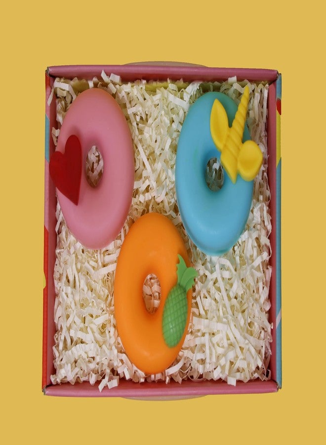 Sage & Herbs Kids Donut Soap Gift Hamper Gift Set For Kids | Rakhsa Bandhan Gift Set, Birthdays, Children's Day | Handmade & Handcrafted Soaps | For Boys & Girls | Set of 3 (100 g each) - Image 4
