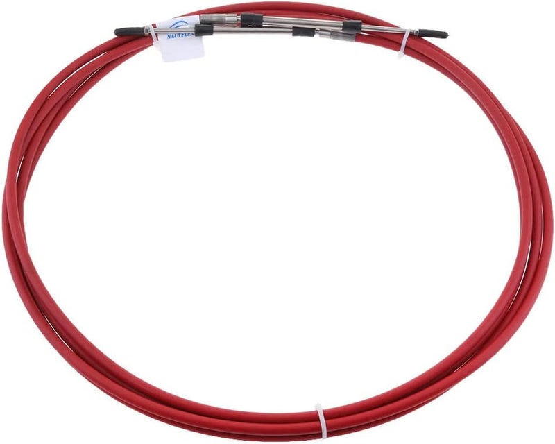 klarakoThrottle Cable, Marine Throttle Shift Control Cables for Yamaha Honda Nissan Tohatsu Outboard, Stainless Steel 8klarako26FT - Image 1