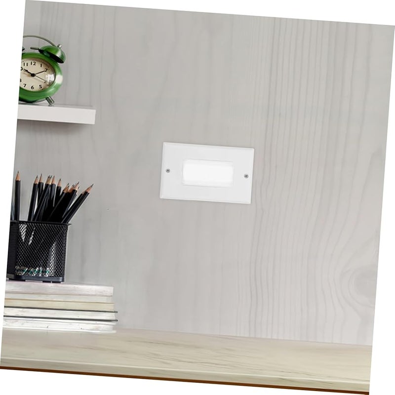 2 Pack White Cable Management Brush Panel Wall Insert Plate For Cord Hiding - Image 5