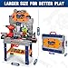 TooyBing Kids Tool Bench Set with Electric Drill and Realistic Tools Construction Workbench Playset Toy for Toddler 35 Easy Set up Kids Boy Toys Birthday Gifts for Boys Age 3 4 5 Year Old - Image 4