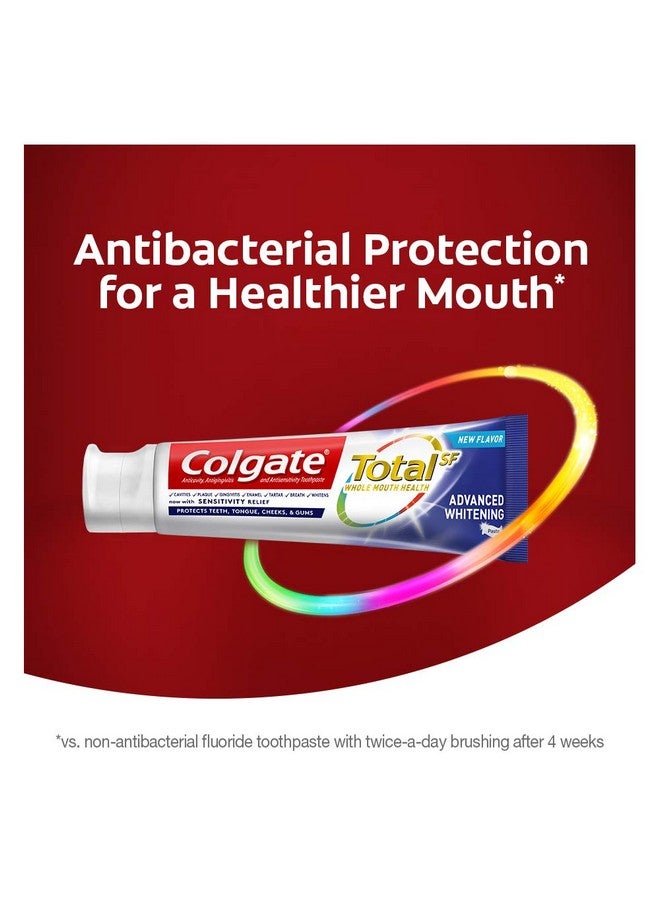 كولجيت معجون أسنان كولجيت توتال أدفانسد للتبييض بالفلورايد، معجون أسنان متعدد الفوائد لتخفيف حساسية الأسنان وحماية من التسوس - 5.1 أونصة (عبوة من قطعتين)، 5.1 أونصة (عبوة من قطعتين)، 10.2 أونصة