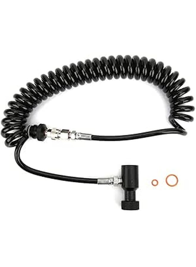 Aluminium Paintball Remote Coil Hose High Pressure 3000psi Air Line - Image 1