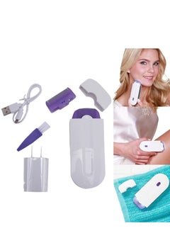 Beautiful Blue light Induction Hair Removal Device, Women's Shaving Device, Laser Hair Removal Instrument  - Image 1