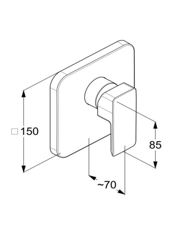 كلودي خلاط بانيو دفن ذهبي RAK-14179 - Image 2