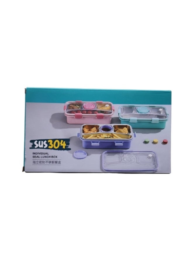 Moon Berry Stainless Steel Lunch Box with Compartments - Image 1