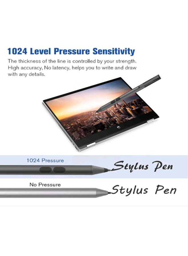 AZX Pen Work with Surface Laptop 3 Active Stylus Compatible with Surface Pro 7/6/5(2017)/4/3 Surface Laptop Surface BookSurface Go 1000 Hours Working time with Palm Rejection(Black) - Image 3