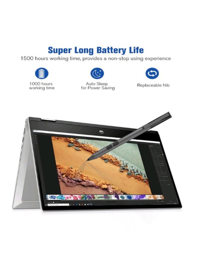 AZX Pen Work with Surface Laptop 3 Active Stylus Compatible with Surface Pro 7/6/5(2017)/4/3 Surface Laptop Surface BookSurface Go 1000 Hours Working time with Palm Rejection(Black) - Image 5