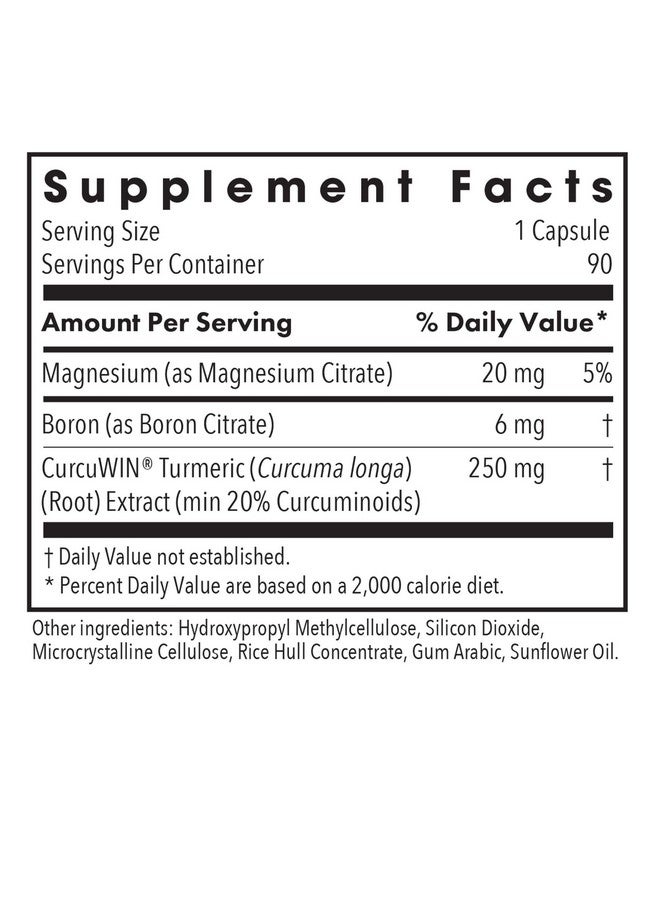 Allergy Research Group Boron Joint with CurcuWIN - Boron Complex for Men & Women, Bone & Joint Support, 6mg Supplement, Vegetarian Capsules - 90 Count - Image 3
