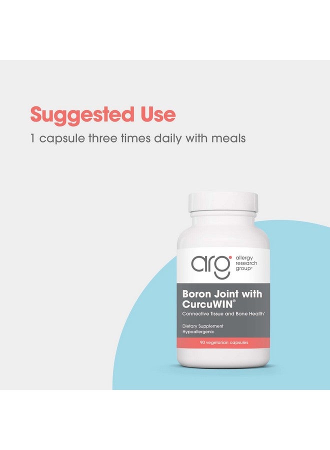 Allergy Research Group Boron Joint with CurcuWIN - Boron Complex for Men & Women, Bone & Joint Support, 6mg Supplement, Vegetarian Capsules - 90 Count - Image 4