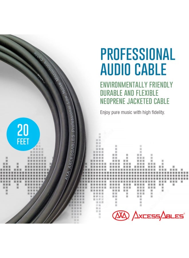 AXA AXCESSABLES AxcessAbles XLR Male to XLR Female Microphone Audio Cables (2 Pack) - Image 4