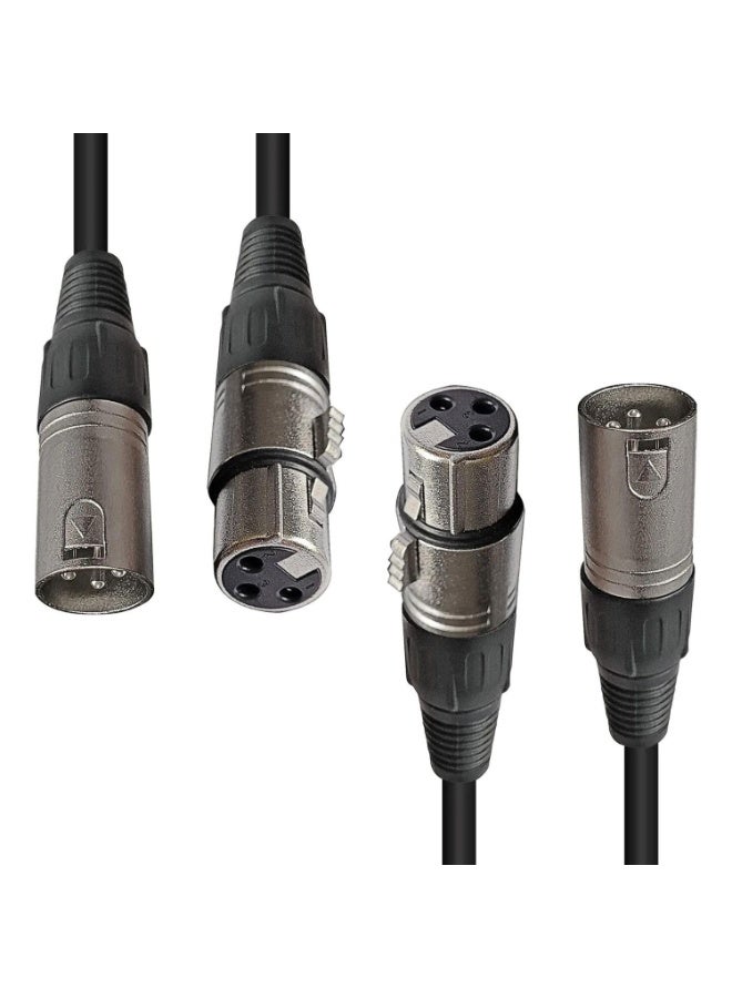 AXA AXCESSABLES AxcessAbles XLR Male to XLR Female Microphone Audio Cables (2 Pack) - Image 1