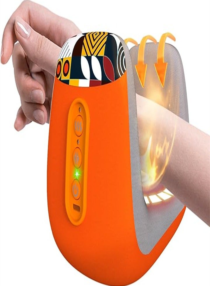 Cordless Hand Massager with heat, pressure and acupressure kneading massage functions to relieve arthritis, hand, ankle and heel pain, a perfect gift for men and women - Image 1