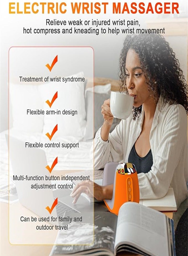 Cordless Hand Massager with heat, pressure and acupressure kneading massage functions to relieve arthritis, hand, ankle and heel pain, a perfect gift for men and women - Image 3