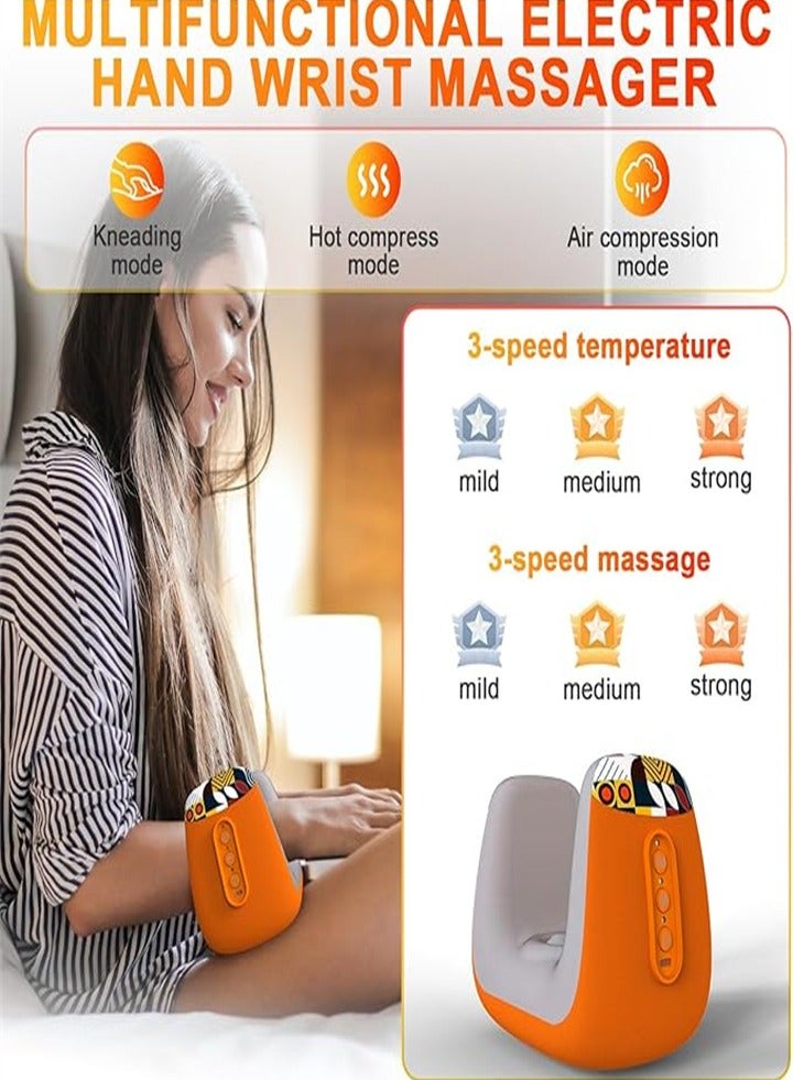 Cordless Hand Massager with heat, pressure and acupressure kneading massage functions to relieve arthritis, hand, ankle and heel pain, a perfect gift for men and women - Image 4