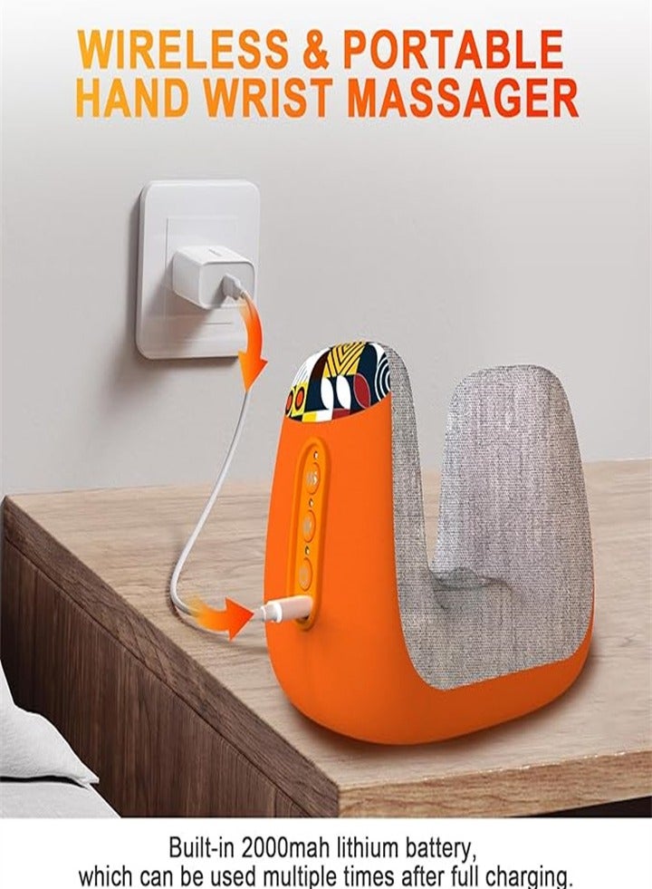 Cordless Hand Massager with heat, pressure and acupressure kneading massage functions to relieve arthritis, hand, ankle and heel pain, a perfect gift for men and women - Image 5