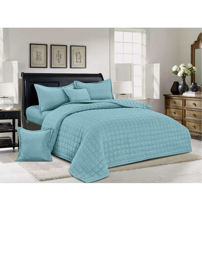 مينج لي طقم لحاف نفرين مفرش مضغوط مكون من 6 قطع بوليستر لحاف مقاس230 في 250سم