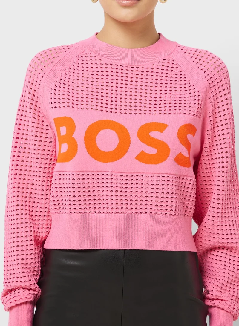 BOSS Logo Knitted Sweater