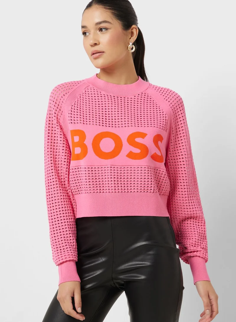 BOSS Logo Knitted Sweater